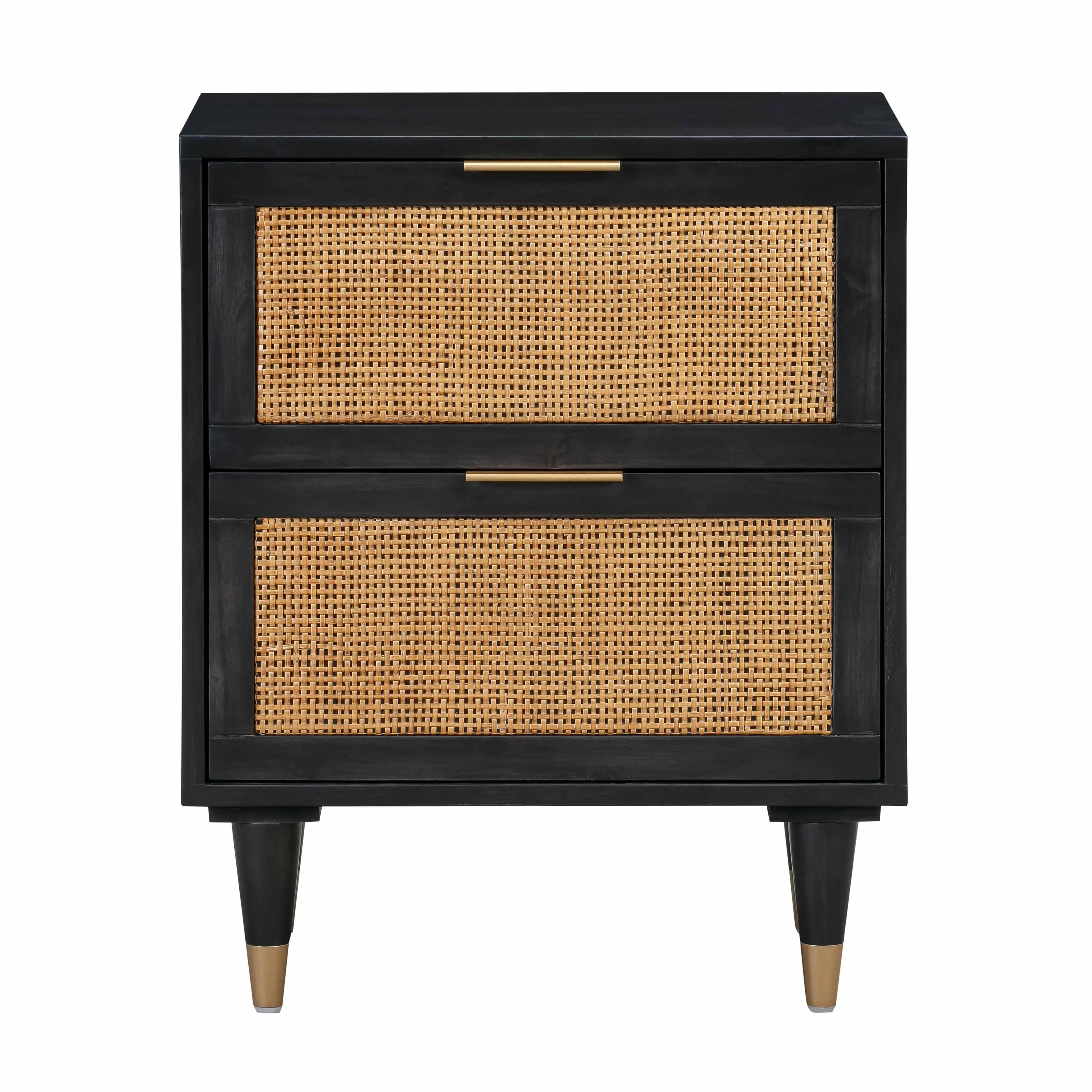Sierra 22" Cane 2-Drawer Nightstand