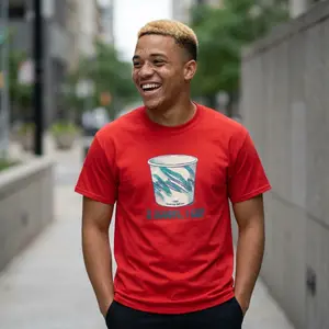 Retro Ice Cream Cup Tee — "2 Scoops, 1 Cup" Retro Graphic T-Shirt