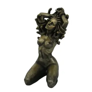 🐍✨ Gold Medusa Statue (Whole Body) – Fierce Protection, Empowerment and Mythical Beauty! 🌟