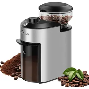 28 Grind Settings, 212 Cup Capacity Coffee Bean Grinder for Espresso, Drip French Press, Steel Coffee Grinders with Chamber Cleaning Brush