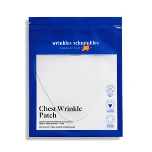 Wrinkles Schminkles Chest Wrinkle Patch - 100% Medical Grade Silicone Pad for Cleavage & Décolletage - Smooth Sleep Lines Overnight - Reusable up to 20 Times - Made in the USA - Body Care Skin Repair