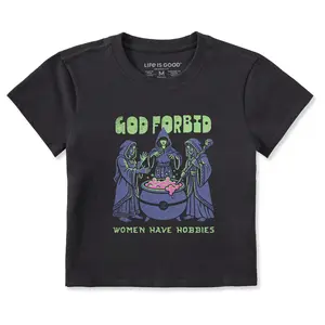 Women's God Forbid Women Have Hobbies Cauldron Crusher-LITE Shrunken Tee