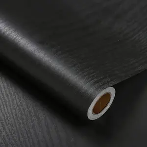 Unique Wood Grain Self-Adhesive Wallpaper Roll, Easy Peel & Stick for Kitchen Countertops, Bathrooms, Desks, Cabinets, Closets