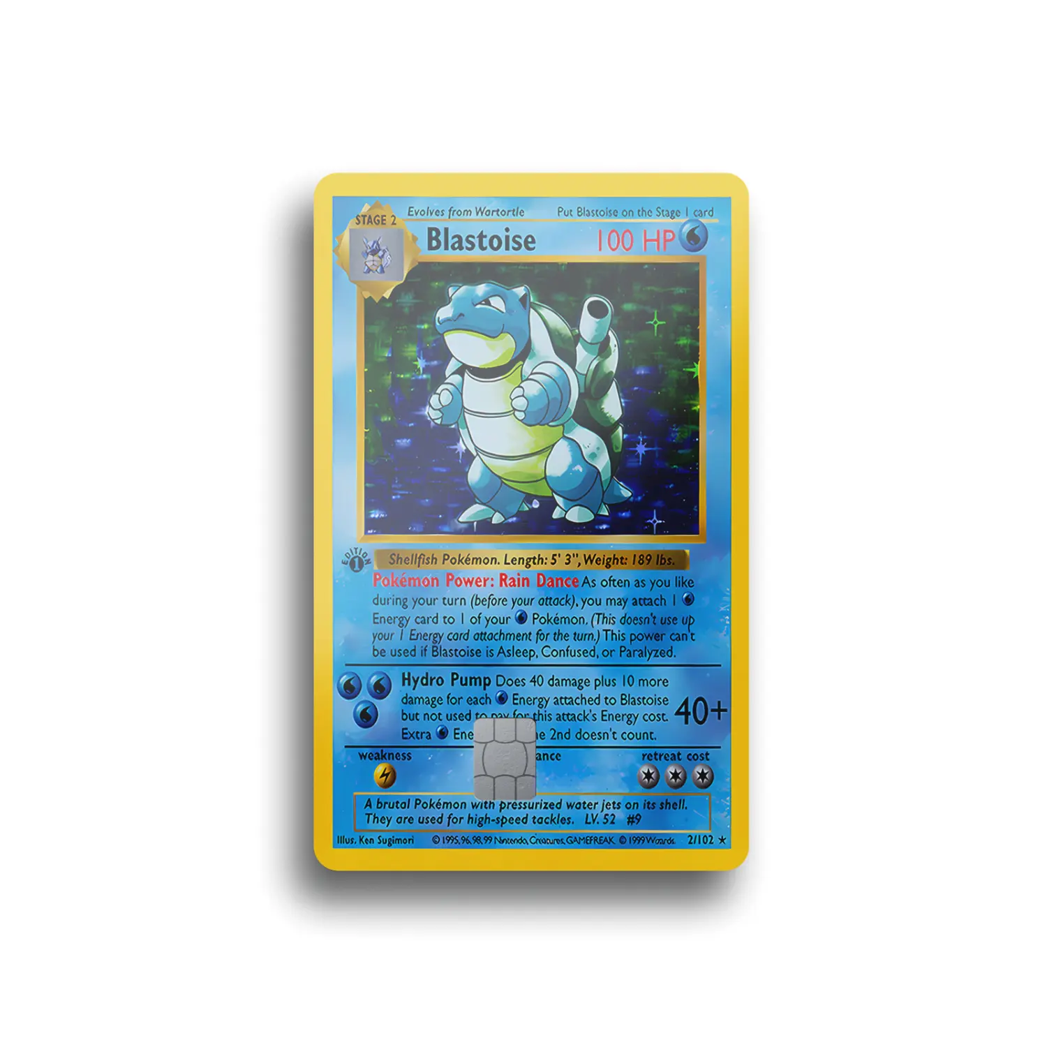 Blastoise First Edition Card Skin Blastoise First Edition Card Skin
