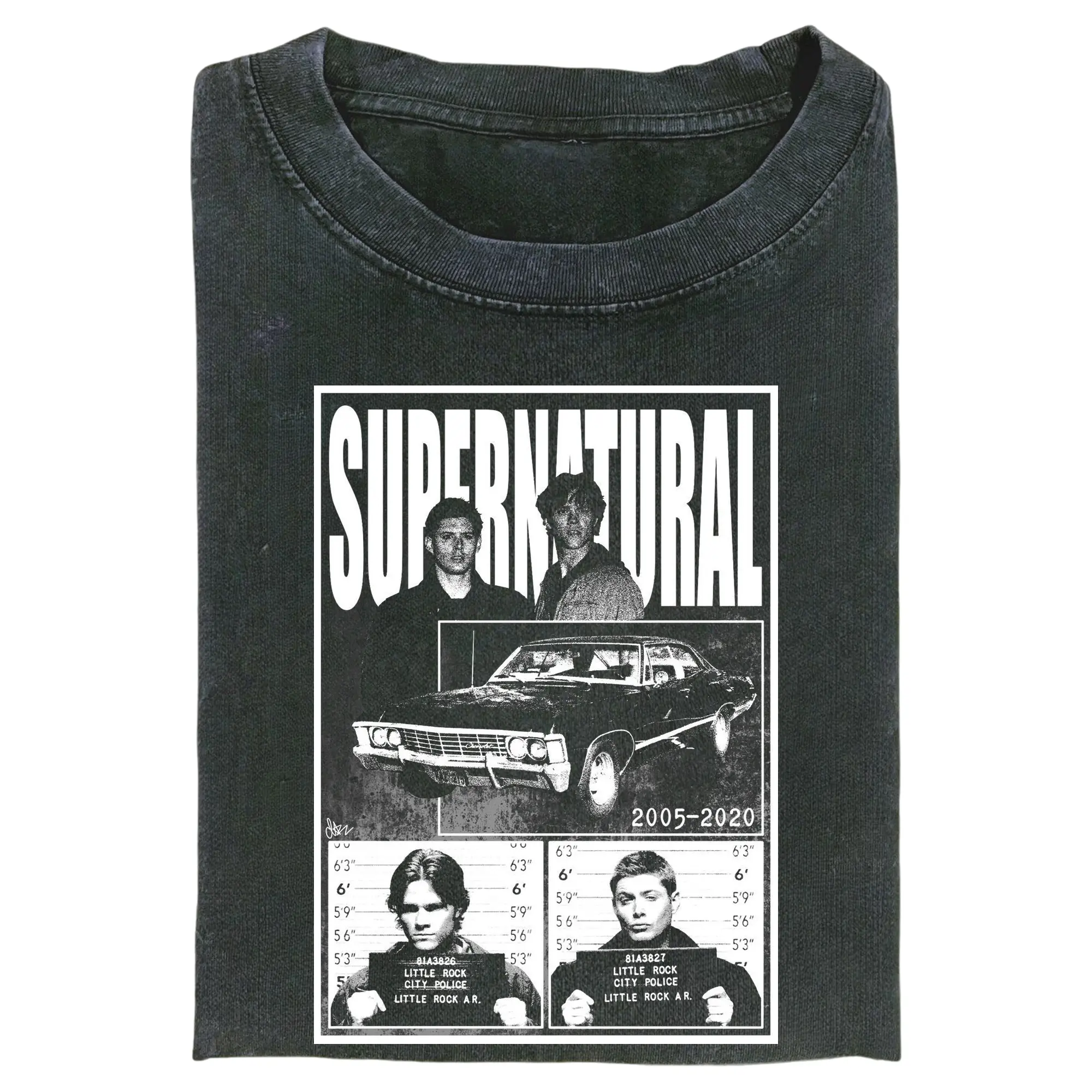 Supernatural Mugshot Shirt, TV Show, Dean and Sam Winchester Graphic Tee Gift for Men, Gift for Women, Crew Neck T-shirt