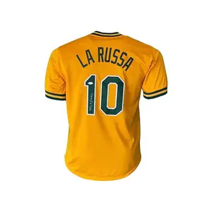Tony LaRussa Autographed Oakland Yellow Baseball Jersey (JSA)