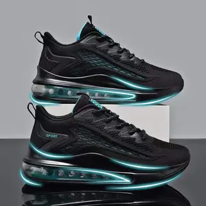 GGOR Men's Air Cushion Sneakers with Technology & Cushioning System - Lightweight Breathable Low-Top Sneakers Suitable for Running, Gym, Casual Wear,, PVC Sole and Upper