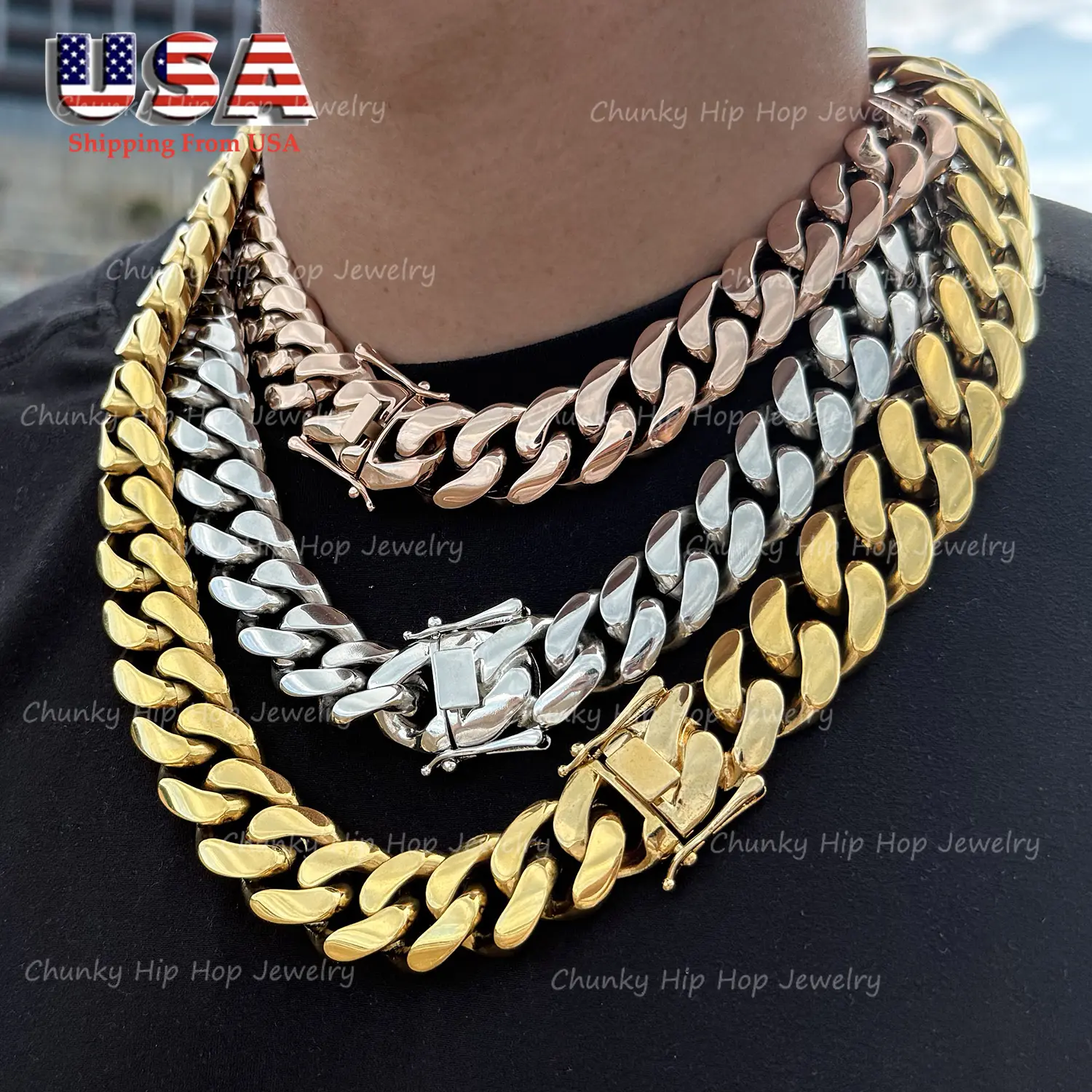Men's Miami Cuban Link Chain Necklace - Solid 316L Stainless Steel Heavy Rapper-Style Jewelry, 22in/30in Options, Suitable for Graduations, Ideal Fashion Accessory for Men, Graduation Gifts Boyfriend, College Graduation Gift