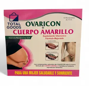 Ovaricon Cuerpo Amarillo Vitamin 10 Vials Ampolleta Natural Supplement Ovaricon Cuerpo Amarillo Vitamin 10 Vials Ampolleta Natural Supplement