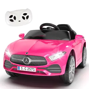Licensed Mercedes-Benz CLS 350,12V Kids Ride On Electric Car w/Parents Control,2WD,Four-Wheel Suspension Kids Ride On toy, Music, Bluetooth, Headlights, Slow Start, Adjustable Speed For Kids Aged 2-4.