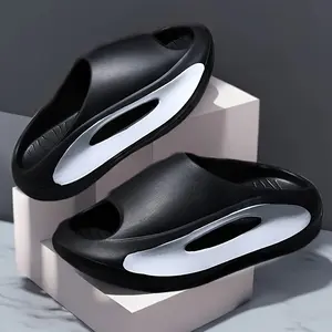 Cloud Women's Slippers, Thick Sole Comfortable Lightweight Soft Pillow Sandals, Quick Dry Bathroom Shower Cloud Slippers, Non-Slip Indoor Outdoor Garden Shoes Girl Footwear Slide Flipflop White shuffle dance escalera light