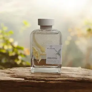 KT-Hudson Home Jasmine After Rain Luxury Reed Diffuser 200ml 6.8 oz– Long-Lasting Home Fragrance