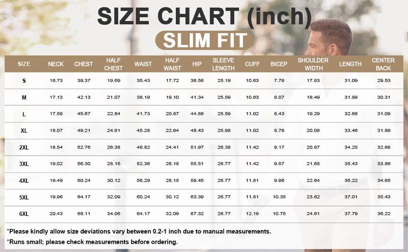 Elencoco Men's Super Stretchy Dress Shirt Quick-Drying Breathable Anti-Wrinkle Muscle Slim Long-Sleeved Business Sports Casual Black Top Outdoorfun Beige Fabric,Father's Day Gift Workwear Menswear,Black Friday Elencoco Men's Super Stretchy Dress Shirt Quick-Drying Breathable Anti-Wrinkle Muscle Slim Long-Sleeved Business Sports Casual Black Top Outdoorfun Beige Fabric,Father's Day Gift Workwear Menswear,Black Friday