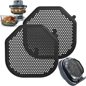2 count Silicon Splatter Shield for  Crispi Pro Air Fryer, Heat-Resistant Splatter Screen for  Crispi Pro Accessories, AS101CY/AS101LG/AS101DG Replacement  Protects Kitchen from Oil