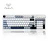 AULA S99 Ergonomic RGB Lighting Wireless Gaming Keyboard - 2.4GHz/Bluetooth/USB-C, Creamy Retro Color, Media Knob, Number Pad, Gaming Setup Accessories, Wireless Keyboards for Android, PC Accessory