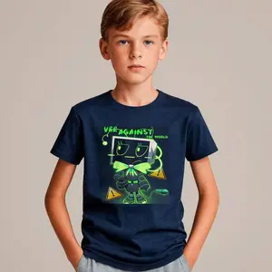 Vee Against the World Tee, Dandy's World Graphic Tshirt, trendy Kids Shirt, Gift for Teenagers, Roblox, Video Game, Youth Short Sleeve Tee