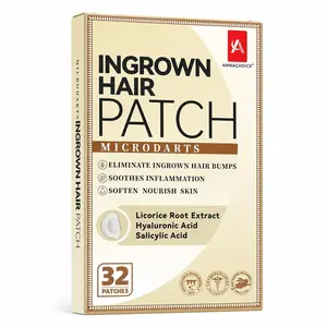 Microdart Patches for Ingrown Hair for Women and Men Smoothing Solution for Facial, Beard, Armpits, Bikini Area, for Quickly Clearing Razor Bumps