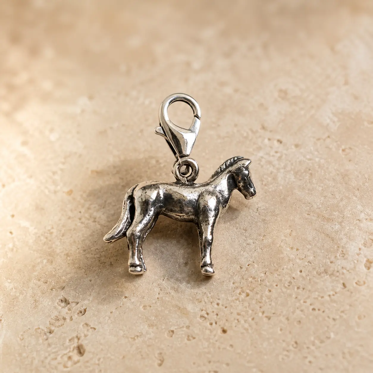 THE SILVER PONY CHARM