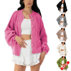 SCUSTY Womens Cardigan Sweaters Casual Lightweight Long Sleeve Button Up Knit Oversized 2026 Fall Outwear