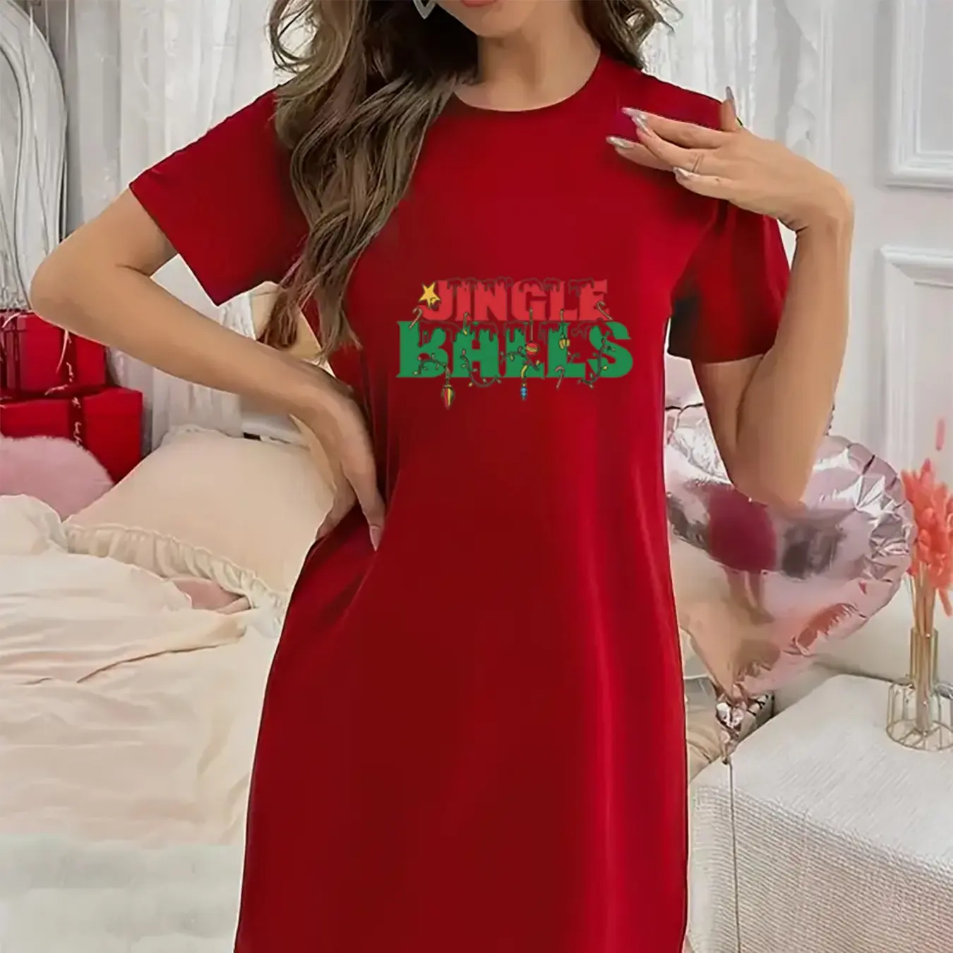 cute short night dress for women Alllist Summer Ladies Nightgown Sleeveless Sleep Dresses Blue Breathable Bow Print Night Clothes Women Pajamas, Women's, Size: 4,6,8,10,12,14,16,18,20