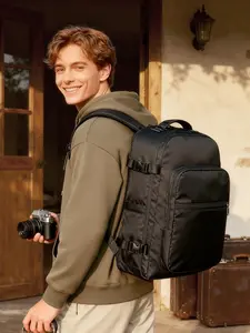 Vacuum Travel Backpack Set with Electric Vacuum Pump, Carry-On Approved Laptop Bag, Casual Daily Commute Business Backpack, Outdoor Hiking Camping Shoulder Bag, Vacuum Compression Backpack