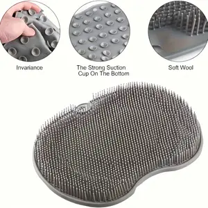 Multi-color multi-functional back massager with suction cups, deep cleaning and exfoliating texture, ergonomic massage pad, providing the best comfort, suitable for shower or spa use, exfoliating back scrubber, Exfoliating Bath Tool