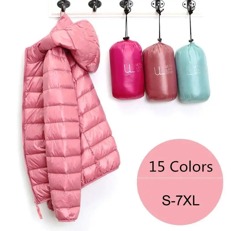 Women Puffer Jacket 15 Colors Plus Size 5XL 6XL 7XL 2022 New Spring Autumn Female Ultra Lightweight Packable Hooded Down Coats Women Puffer Jacket 15 Colors Plus Size 5XL 6XL 7XL 2022 New Spring Autumn Female Ultra Lightweight Packable Hooded Down Coats