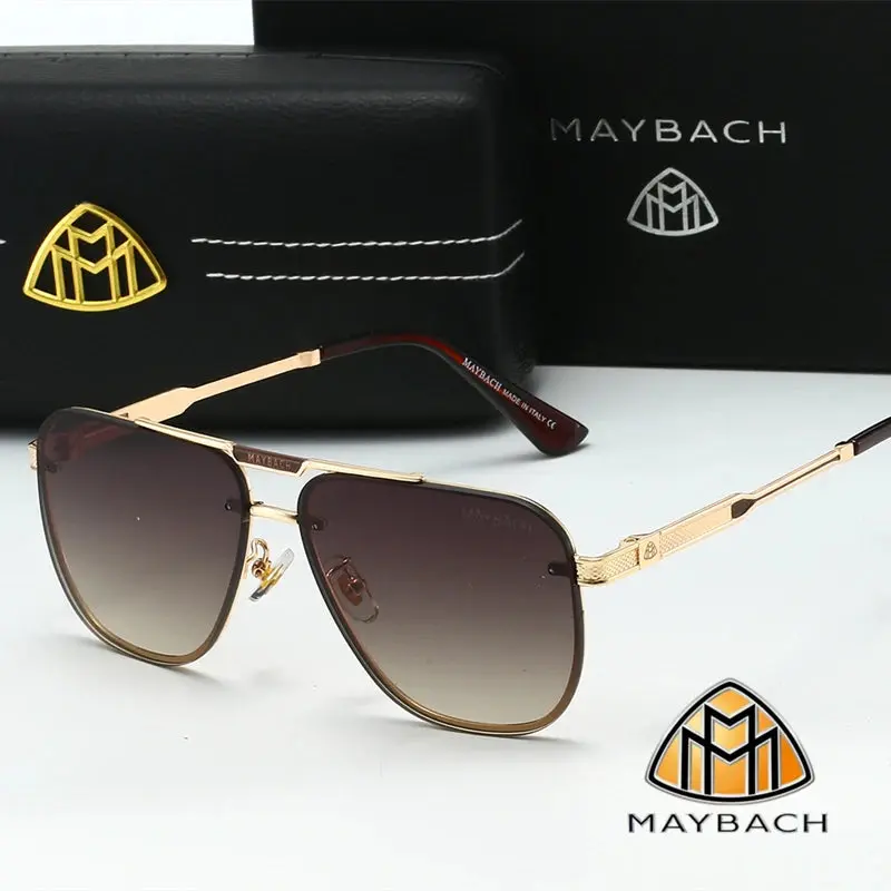 MAYBACH Sunglasses Luxury brand UV400 Protection for Men and women Classic Sun Glasses High Quality Eyewears Pilot Goggle 6830