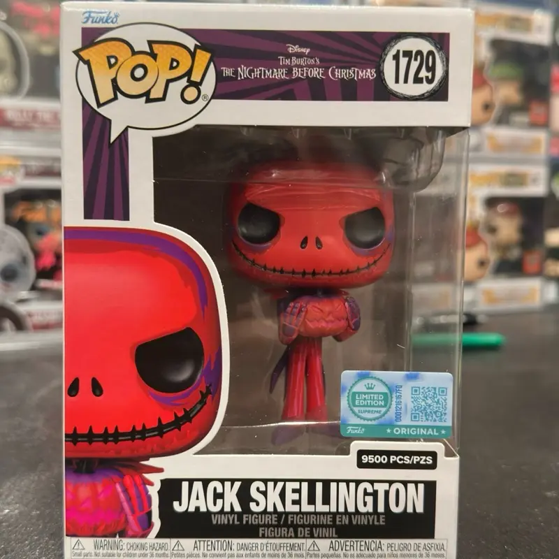 Funko Jack Skellington Limited Edition Vinyl Collectible Figurine - LE9500, Collectible Figure Decor, Whimsical Statue, New Movie Char. TV/Movie Character Display Item