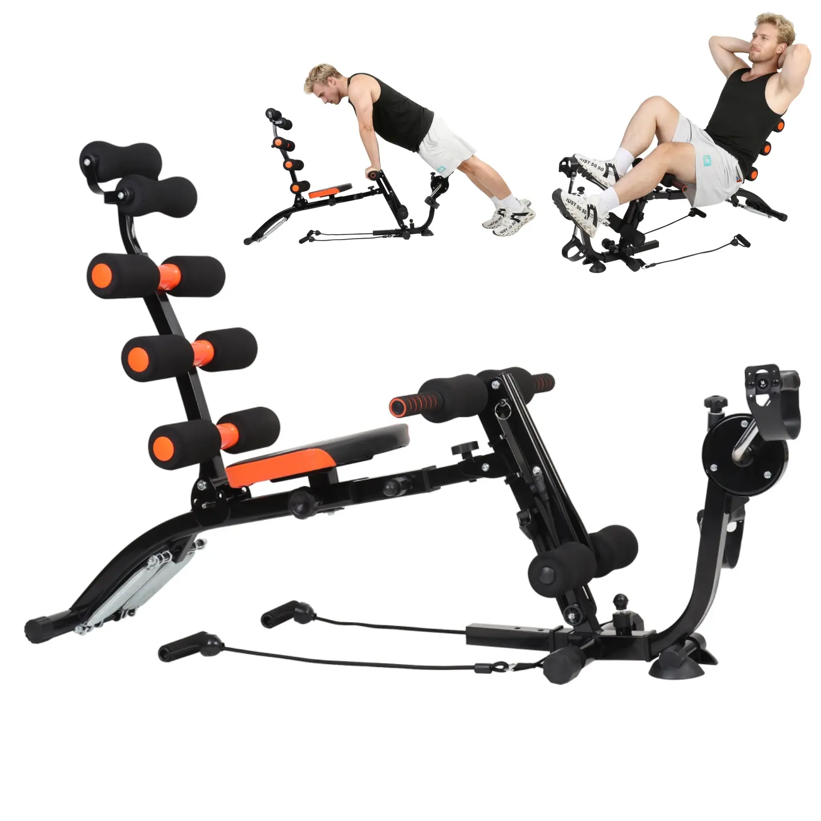 Portable Ab Crunch Chair - Multi-Use Core Fitness Trainer for Home Gym, Targets Abdomen, Legs, Thighs, Buttocks, Enhances Strength, Compact Sit-Up Equipment, Sit-Ups, Portable Design, Core Workouts, Versatile Use