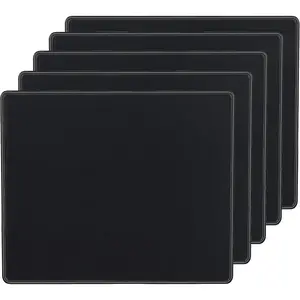 5 Pack 2mm  Pad wh Stched Edges Non-Slip Rubber Base, -Textured and  Mousepads Bulk,  Pad for Computers, Laptop, Office & , 8.66 x 7.1 inch