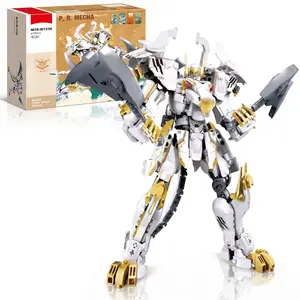 Destroy Warrior Mecha Building Set, Robot Action Figure Kit for Adults and Teens, Action-Packed and Creative DIY Project, Powerful Collectible Gift for Mech Enthusiasts, Intense Robotic Aesthetic for Shelf or Desk Display