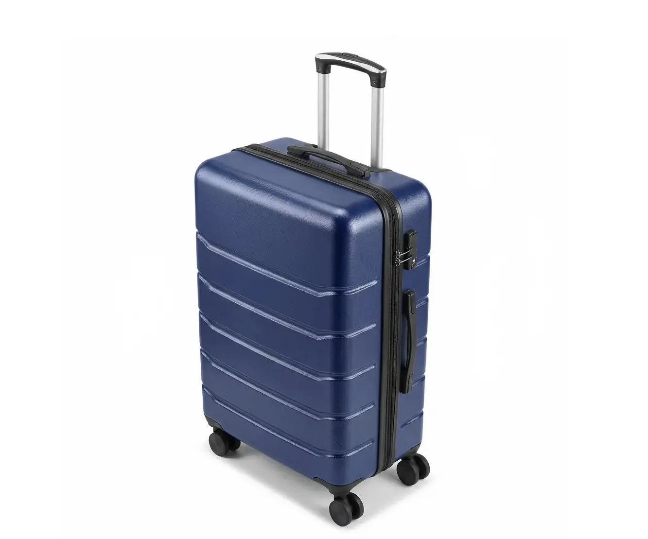 28 inch Luggage, Expandable Hardside Suitcase with Spinner Wheels, Blue