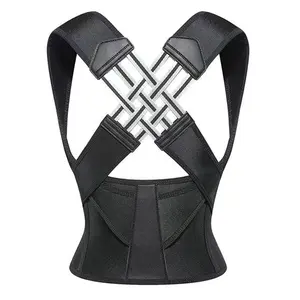 AUGBOX Unisex Adjustable,Shoulder Correction Belt,TightWaistTraining Bel,Shoulder Strap Back Posture Corrector,Relieves Chronic Back Pain,Reduces Pressure on Kev Parts,Corrects Hunchback Sitting Posture,Corrector Fitness Products