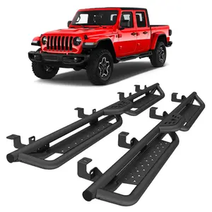 Running Boards Side Step For 2020-2026 Jeep Gladiator JT 4Door Drop Nerf Bar New