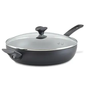 12.25-Inch Everything Pan with Power Base Nonstick Cookware for Ultra-Durable Even Heating and Easy Cleanup
