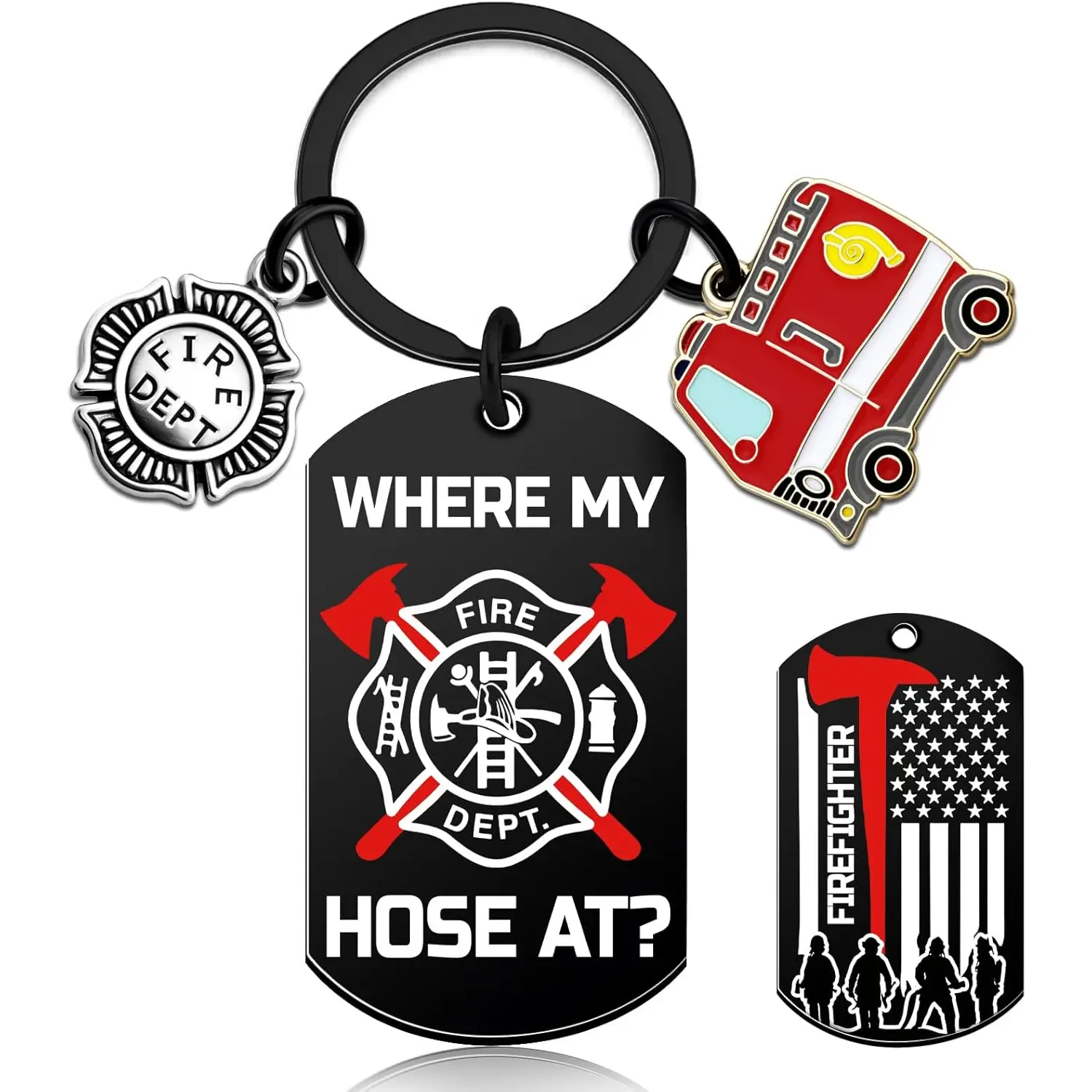 Firefighter Accessories Firefighter Gifts for Men Unique Gifts for Firefighters Men Fire Fighter Accessory for Son Friends Fire Department Stuff Meaningful Graduation Gifts Ideas Cool Fireman Gift