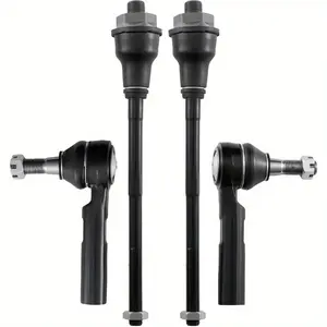 OE 4pcs Front Inner & Outer Tie Rod Ends Kit Compatible with 2002-2006 for Chevy Suburban 2500 Silverado 3500 2001-2004 for GMC Sierra 2500 3500 2001-2013 for Hummer H2 Replacement for ES3609 ES3488