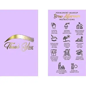 PMU Aftercare Instruction Cards - Size 3.5x2