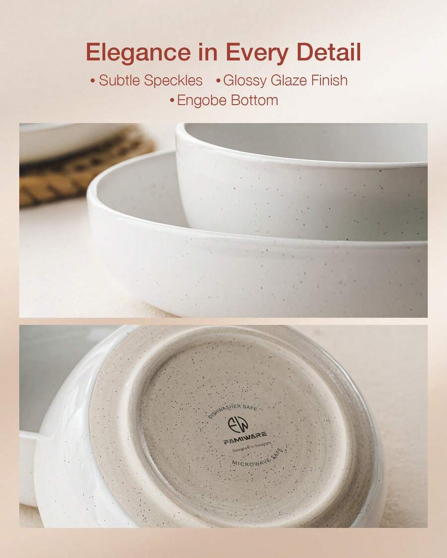 12 Pieces Dinnerware Sets, Dishes Set For 4, Plates And Bowls Set, Perfect For Your Friend For Housewarming, Thanksgiving, Christmas