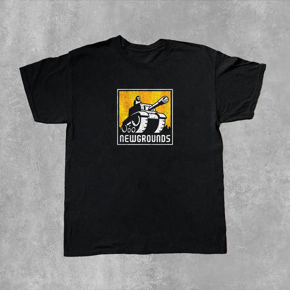Newgrounds Box Logo Black Tee