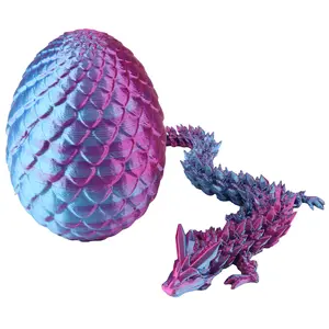 3d printed gem Dragon Egg-home Decoration with flexible joints Figurine Box Gift Ornaments