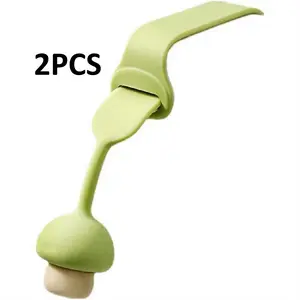 2pcs Silicone Toilet Lifter Toilet Seat Handle Lifter Adjustable Buckle Simple Installation Fit On All Toilets