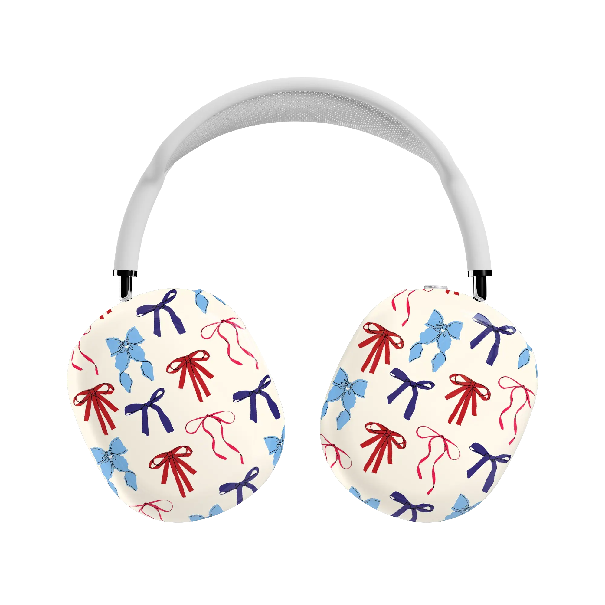 Casely AirPods Max Case | Snap-On Hard Shell Covers | American Girlie | Red White & Blue Bows