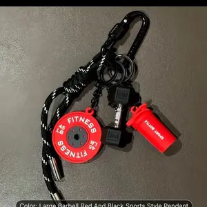 Workout Keychain, Aluminum Alloy Design, Compact Practical Stylish Keychain for Daily Use