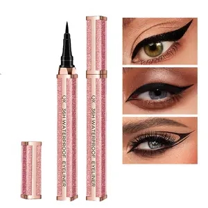 Black Waterproof Liquid Eyeliner Pencil - Long Lasting Eyeliner - All Day Eyeliner - Quick-Drying-Waterproof, Sweatproof & Smudge Resistant Makeup Long-Lasting Eyeliner Pencil for Women