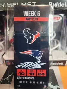 Joe Mixon Texans Patriots Game Ticket Autographed /10 Beckett COA