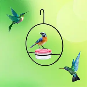 3 PCS-Metal Minimalist Hummingbird Feeder- Simple Hanging Water Dispenser for Hummingbirds
