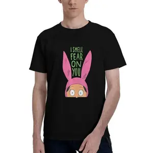 Bobs Burgers I Smell Fear on You Fram Printed Men's and Boys Fun T-shirt-High Quality Cotton, Casual, Crew Neck, Comfortable, Menswear Top