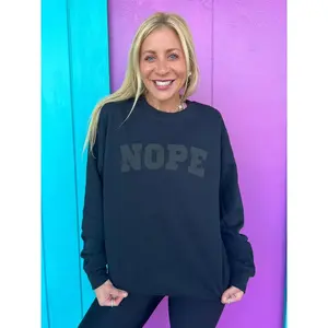 Nope Black Sweatshirt